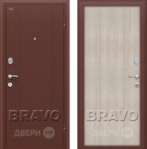 Входная металлическая Дверь Bravo Оптим Door Out 201 Капучино в Чехове