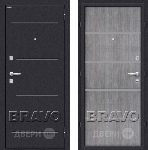 Дверь Bravo Оптим Лайн Грей в Чехове
