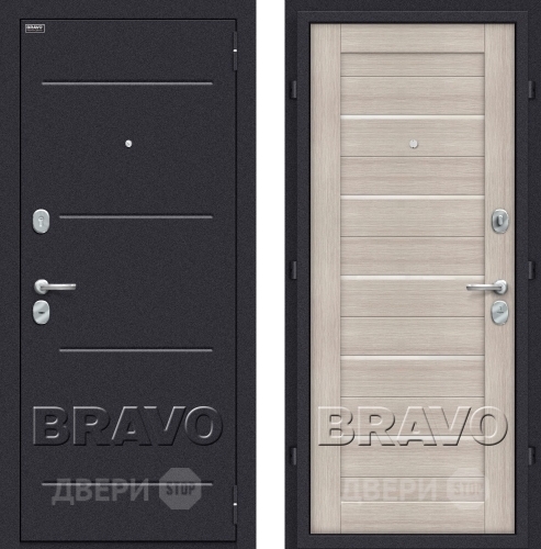 Входная металлическая Дверь Bravo Оптим Техно Капучино в Чехове