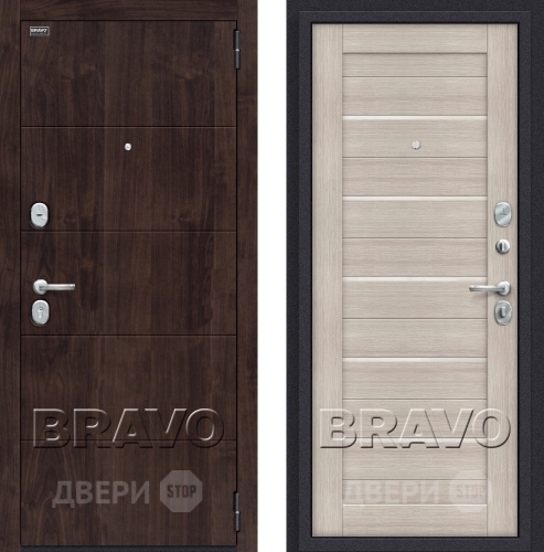 Входная металлическая Дверь Bravo Оптим Прайм Капучино в Чехове