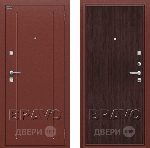 Входная металлическая Дверь Bravo Оптим Норма Wenge Veralinga в Чехове
