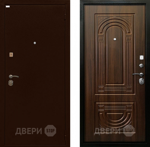 Входная металлическая Дверь Ратибор Оптима 3К Орех бренди в Чехове