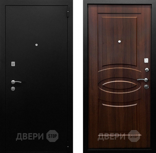 Входная металлическая Дверь Ратибор Классик 3К Орех бренди в Чехове