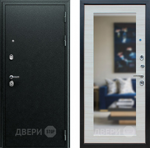 Входная металлическая Дверь АСД Next-1 с зеркалом Акация светлая в Чехове