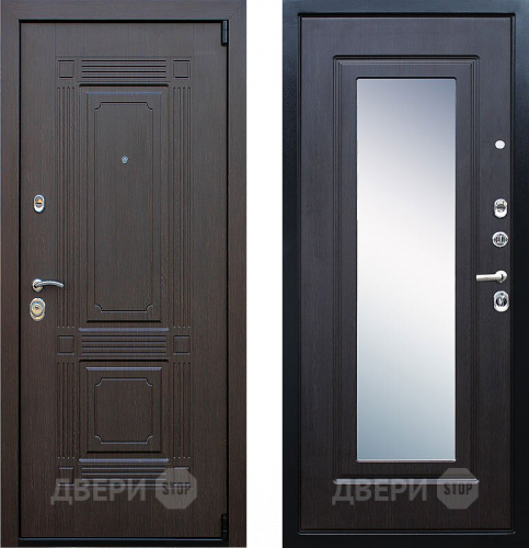 Входная металлическая Дверь АСД Викинг с зеркалом Венге в Чехове
