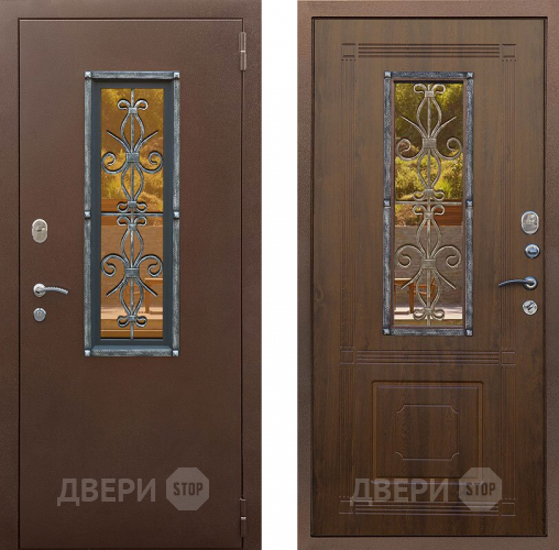 Входная металлическая Дверь Снедо Плющ Винорит  Грецкий орех  в Чехове