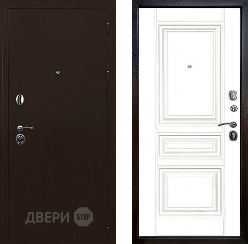 Входная металлическая Дверь Ратибор Рим 3К Белый матовый в Чехове