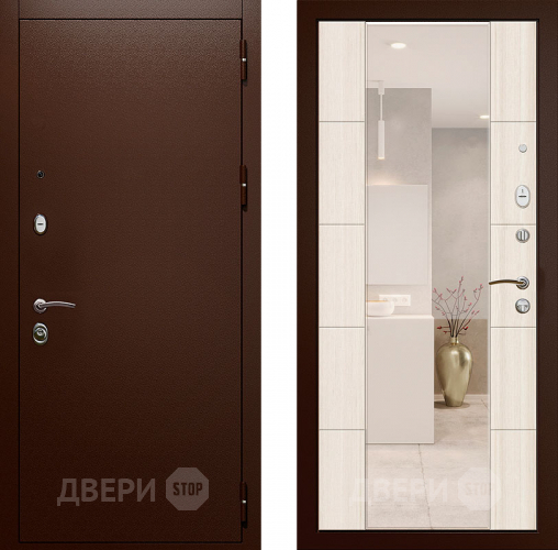 Входная металлическая Дверь с зеркалом Райтвер Президент  в Чехове