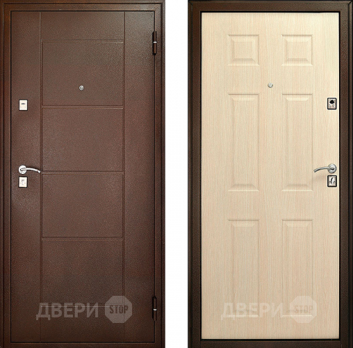 Входная металлическая Дверь Форпост Модель 73 Беленый дуб в Чехове