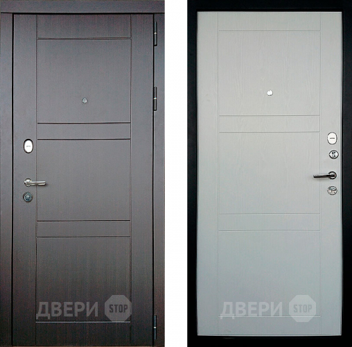 Входная металлическая Дверь Дверной Континент Тепло - Макс Белое дерево в Чехове