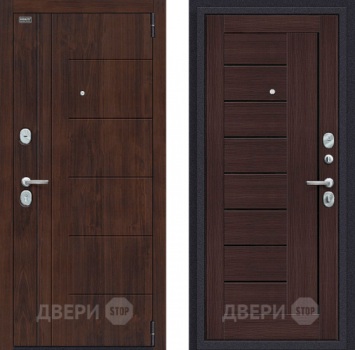 Входная металлическая Дверь Bravo Оптим Модерн Wenge Veralinga в Чехове