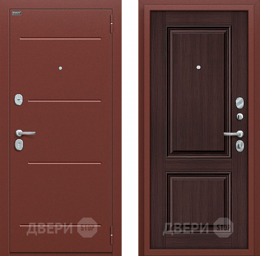 Входная металлическая Дверь Bravo Оптим Стиль Wenge Veralinga в Чехове