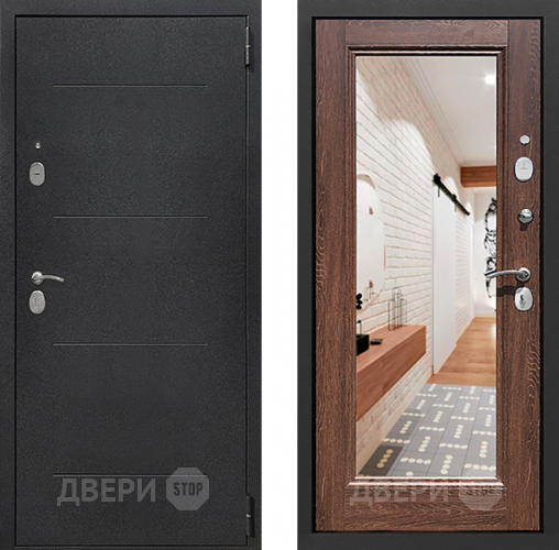 Дверь Престиж 100 с зеркалом Шелк/Дуб филадельфия коньяк в Чехове