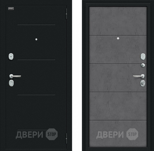 Входная металлическая Дверь Bravo Граффити-1 Букле черное/Slate Art в Чехове