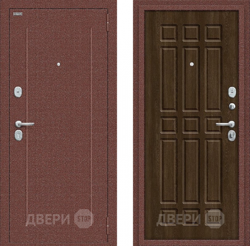 Дверь Bravo Любо Мини Антик медный/Dark Barnwood в Чехове