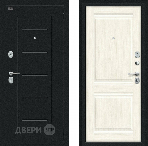 Дверь Bravo Некст Kale Букле черное/Nordic Oak в Чехове