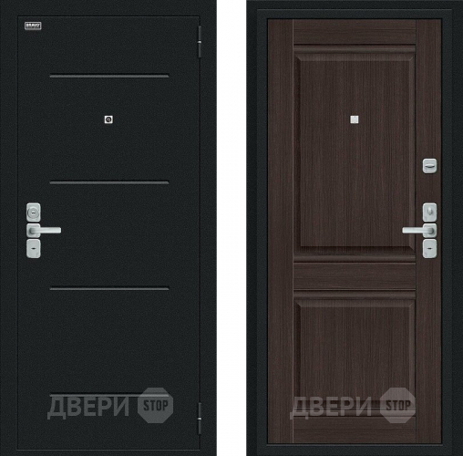 Дверь Bravo Нео Букле черное/Wenge Veralinga в Чехове