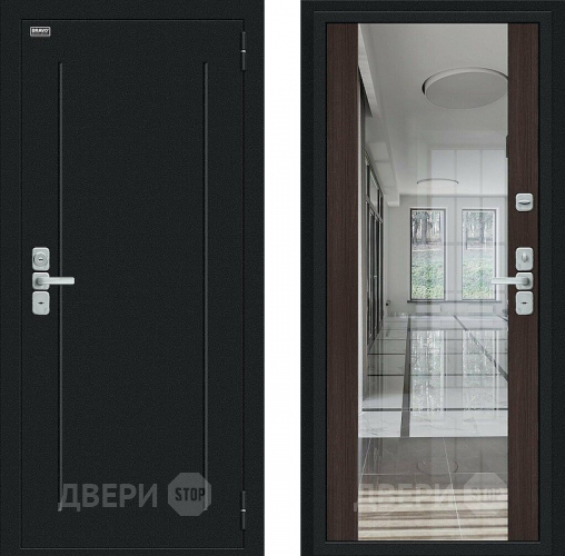 Дверь Bravo Глори Букле черное/Wenge Veralinga в Чехове
