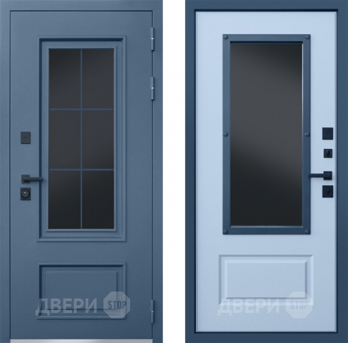 Дверь АСД Терморазрыв Эльбрус с окном и английской решеткой в Чехове
