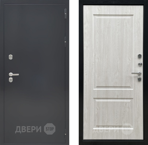 Дверь Ратибор Термоблок 3К Черное серебро/Сосна белая в Чехове
