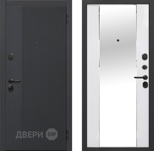 Дверь Флорида Зеркало Фацет Эммалит Белый в Чехове