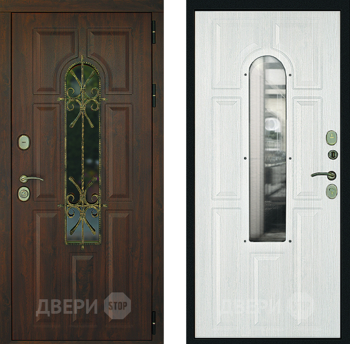 Входная металлическая Дверь Дверной Континент Лион ТЕРМО Альберо Браш в Чехове