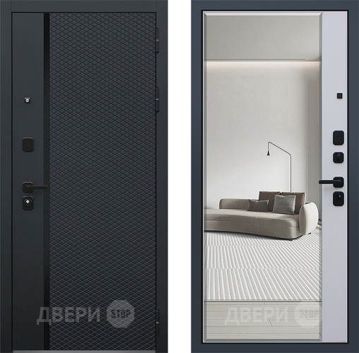Дверь АСД Ньюкасл с зеркалом в Чехове