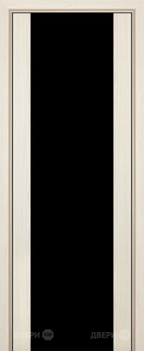 Межкомнатная дверь ProfilDoors 8X эш вайт мелинга (черный триплекс) в Чехове