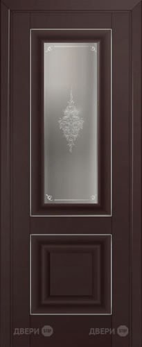Межкомнатная дверь ProfilDoors 28U темно-коричневый (матовое, кристалл с узором) в Чехове