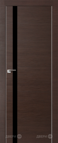 Межкомнатная дверь ProfilDoors 6Z венге кроскут (черный лак) в Чехове