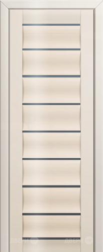 Межкомнатная дверь ProfilDoors 76L магнолия люкс (графит) в Чехове