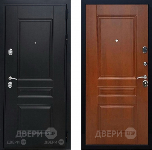 Входная металлическая Дверь Геркон (Gercon) Лондон панель МДФ Итальянский орех в Чехове