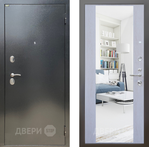 Дверь Шелтер (SHELTER) Стандарт 12 с зеркалом Дуб филадельфия крем в Чехове