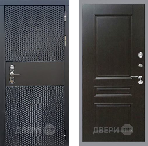 Входная металлическая Дверь Стоп БЛЭК CISA ФЛ-243 Венге в Чехове