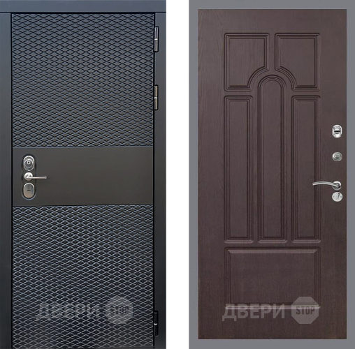 Входная металлическая Дверь Стоп БЛЭК CISA ФЛ-58 Венге в Чехове