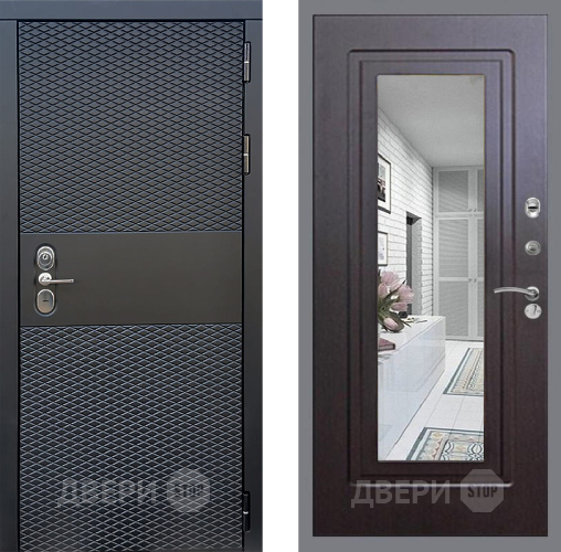 Дверь Стоп БЛЭК CISA Зеркало ФЛ-120 Венге в Чехове