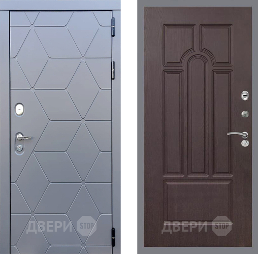 Входная металлическая Дверь Стоп КОСМО ФЛ-58 Венге в Чехове