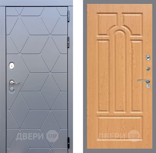 Входная металлическая Дверь Стоп КОСМО ФЛ-58 Дуб в Чехове