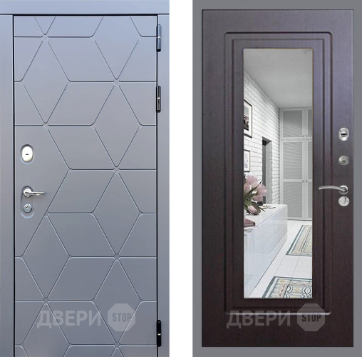 Дверь Стоп КОСМО Зеркало ФЛ-120 Венге в Чехове