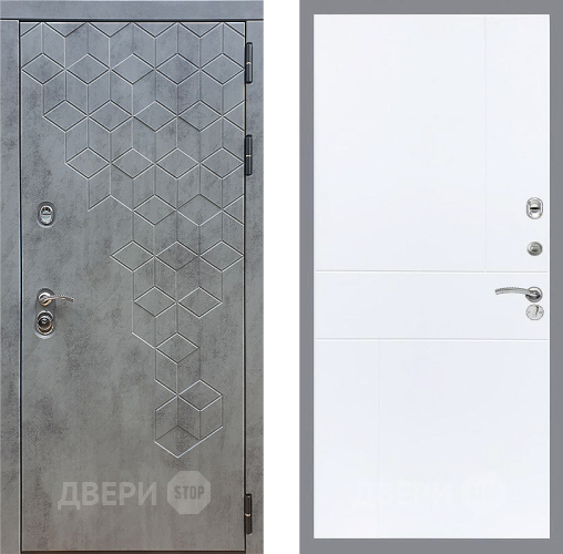 Входная металлическая Дверь Стоп БЕТОН ФЛ-290 Силк Сноу в Чехове