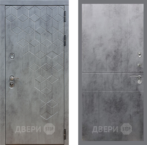 Дверь Стоп БЕТОН ФЛ-290 Бетон темный в Чехове