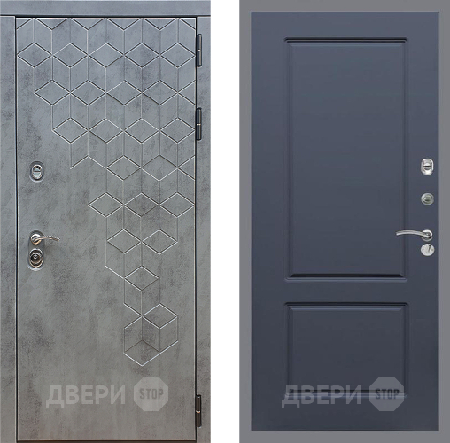 Дверь Стоп БЕТОН ФЛ-117 Силк титан в Чехове