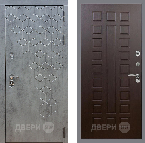 Входная металлическая Дверь Стоп БЕТОН ФЛ-183 Венге в Чехове