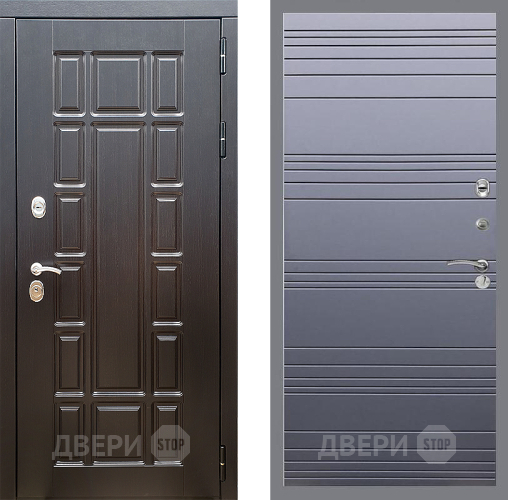 Входная металлическая Дверь Стоп НЬЮ ЙОРК Лайн Силк титан в Чехове