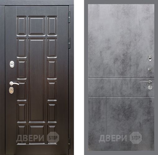 Дверь Стоп НЬЮ ЙОРК ФЛ-290 Бетон темный в Чехове