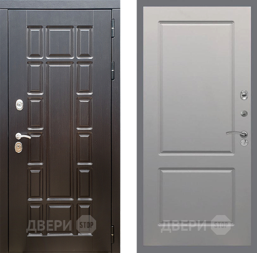 Входная металлическая Дверь Стоп НЬЮ ЙОРК ФЛ-117 Грей софт в Чехове