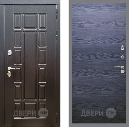 Дверь Стоп НЬЮ ЙОРК Гладкая Дуб тангенальный черный в Чехове