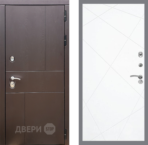 Входная металлическая Дверь Стоп УРБАН ФЛ-291 Силк Сноу в Чехове
