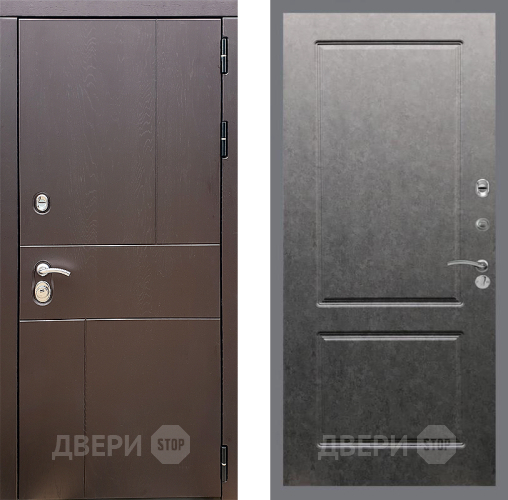 Входная металлическая Дверь Стоп УРБАН ФЛ-117 Штукатурка графит в Чехове