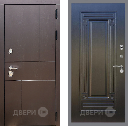 Входная металлическая Дверь Стоп УРБАН ФЛ-4 Венге в Чехове